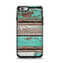 The Chipped Teal Paint On Wood Apple iPhone 6 Otterbox Symmetry Case Skin Set