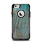 The Chipped Teal Paint on Aged Wood Apple iPhone 6 Otterbox Commuter Case Skin Set