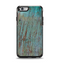 The Chipped Teal Paint on Aged Wood Apple iPhone 6 Otterbox Symmetry Case Skin Set