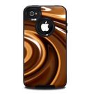 The Chocolate and Carmel Swirl Skin for the iPhone 4-4s OtterBox Commuter Case