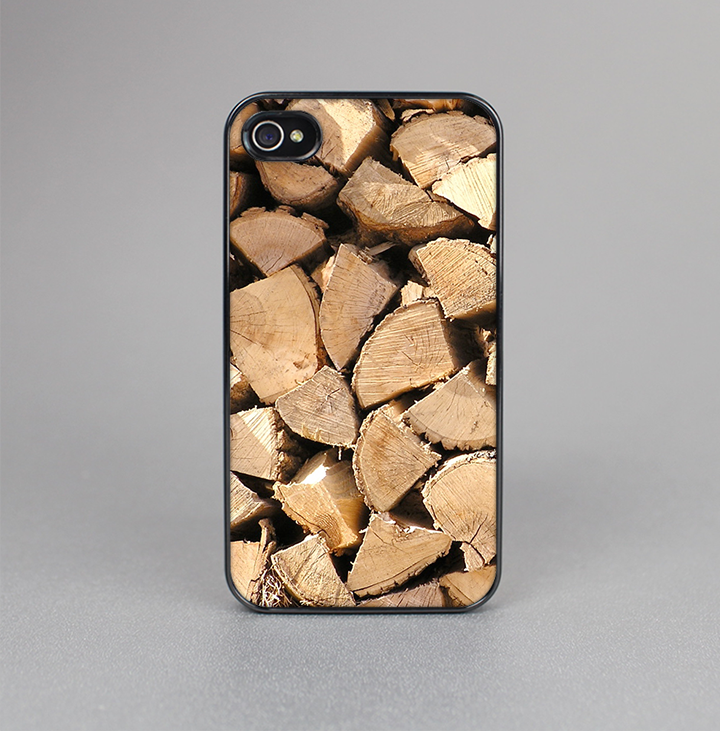 The Chopped Wood Logs Skin-Sert for the Apple iPhone 4-4s Skin-Sert Case