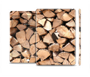 The Chopped Wood Logs Full Body Skin Set for the Apple iPad Mini 3