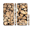 The Chopped Wood Logs Sectioned Skin Series for the Apple iPhone 6s Plus