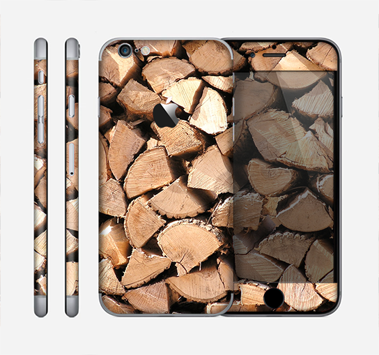 The Chopped Wood Logs Skin for the Apple iPhone 6