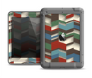 The Choppy 3d Red & Green Zigzag Pattern Apple iPad Air LifeProof Fre Case Skin Set