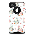 The Christmas Suited Fat Penguins Skin for the iPhone 4-4s OtterBox Commuter Case