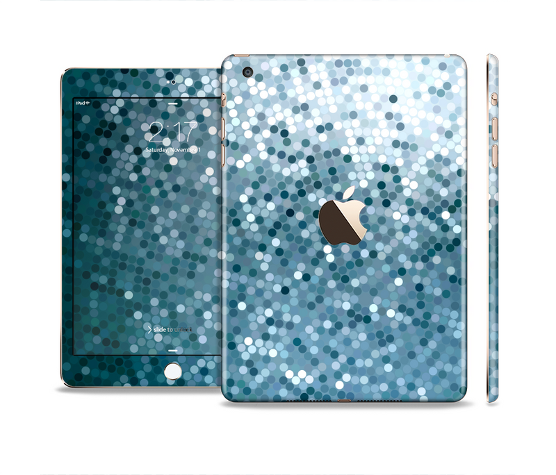 The Circle Pattern Silver Sequence Full Body Skin Set for the Apple iPad Mini 3