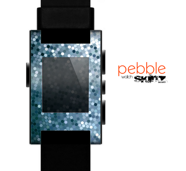 The Circle Pattern Silver Sequence Skin for the Pebble SmartWatch