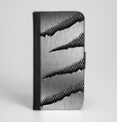 The Clawed Metal Sheet Ink-Fuzed Leather Folding Wallet Case for the iPhone 6/6s, 6/6s Plus, 5/5s and 5c