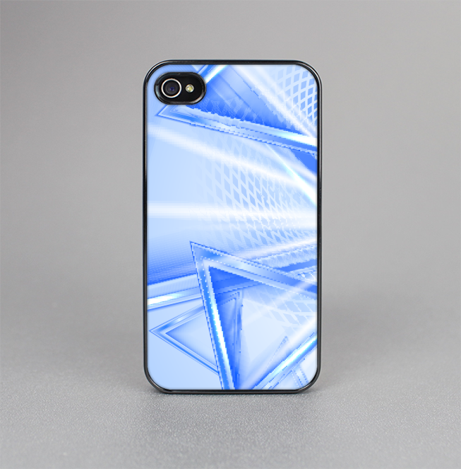 The Clear Blue HD Triangles Skin-Sert for the Apple iPhone 4-4s Skin-Sert Case