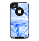 The Clear Blue HD Triangles Skin for the iPhone 4-4s OtterBox Commuter Case