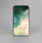 The Cloudy Abstract Green Nebula Skin-Sert for the Apple iPhone 4-4s Skin-Sert Case
