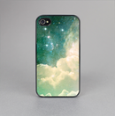 The Cloudy Grunge Green Universe Skin-Sert for the Apple iPhone 4-4s Skin-Sert Case