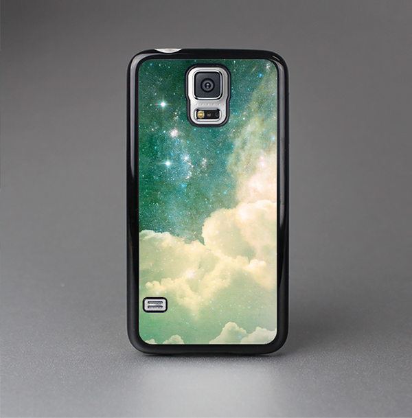 The Cloudy Grunge Green Universe Skin-Sert Case for the Samsung Galaxy S5