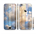 The Cloudy Wood Planks Sectioned Skin Series for the Apple iPhone 6s Plus