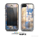 The Cloudy Wood Planks Skin for the Apple iPhone 5c LifeProof Case
