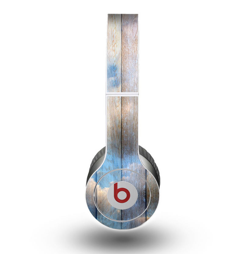 The Cloudy Wood Planks Skin for the Beats by Dre Original Solo-Solo HD Headphones