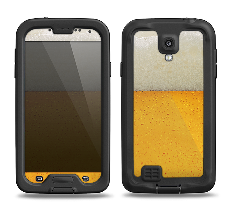 The Cold Beer Samsung Galaxy S4 LifeProof Fre Case Skin Set