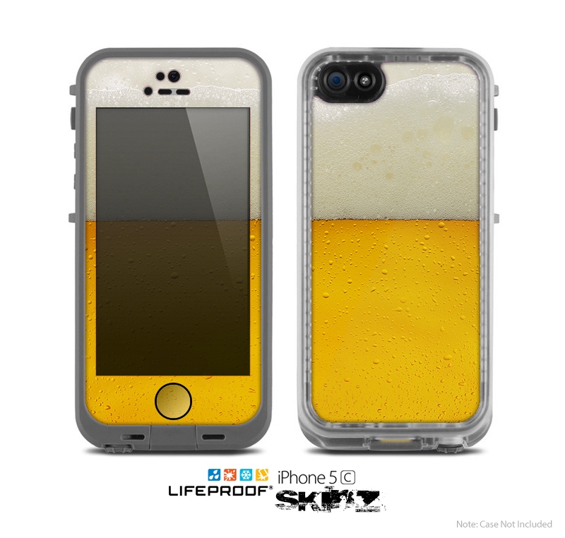 The Cold Beer Skin for the Apple iPhone 5c LifeProof Case