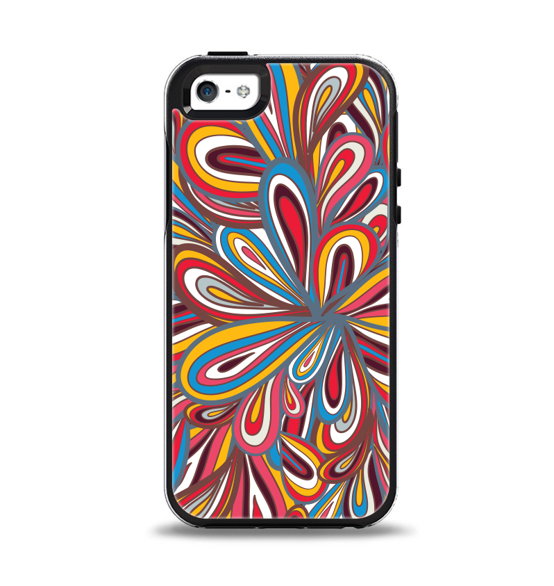 The Color Floral Sprout Apple iPhone 5-5s Otterbox Symmetry Case Skin Set