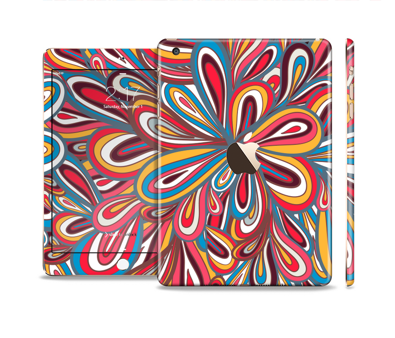 The Color Floral Sprout Full Body Skin Set for the Apple iPad Mini 3
