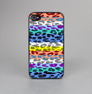 The Color Striped Vector Leopard Print Skin-Sert for the Apple iPhone 4-4s Skin-Sert Case