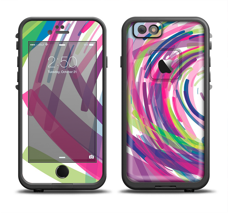 The Color Strokes Apple iPhone 6/6s Plus LifeProof Fre Case Skin Set