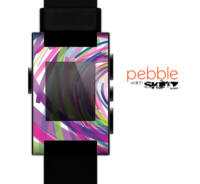 The Color Strokes Skin for the Pebble SmartWatch