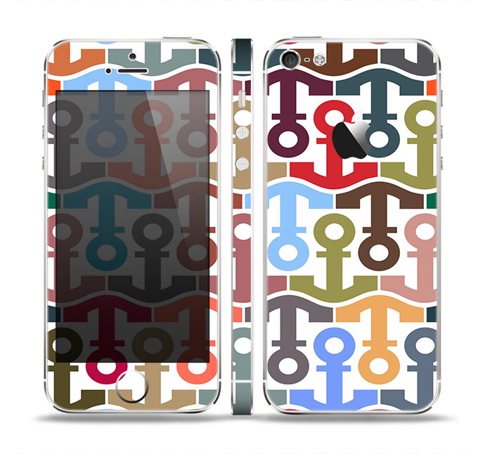The Color Vector Anchor Collage Skin Set for the Apple iPhone 5