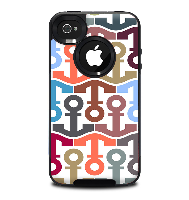 The Color Vector Anchor Collage Skin for the iPhone 4-4s OtterBox Commuter Case
