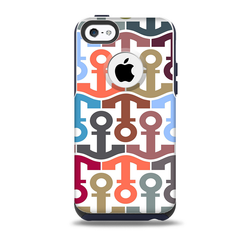 The Color Vector Anchor Collage Skin for the iPhone 5c OtterBox Commuter Case