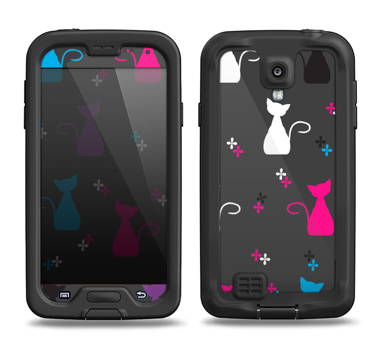The Color Vector Cats Samsung Galaxy S4 LifeProof Nuud Case Skin Set