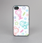 The Colored Happy Doodle Angels and Elves Skin-Sert for the Apple iPhone 4-4s Skin-Sert Case