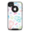 The Colored Happy Doodle Angels and Elves Skin for the iPhone 4-4s OtterBox Commuter Case