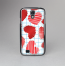 The Colored Red Doodle-Hearts Skin-Sert Case for the Samsung Galaxy S4