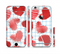The Colored Red Doodle-Hearts Sectioned Skin Series for the Apple iPhone 6s
