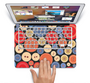 The Colored Vector Buttons Skin Set for the Apple MacBook Pro 15" with Retina Display