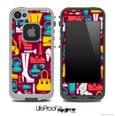 The Colored Vector Shopping Skin for the iPhone 4-4s or 5 LifeProof Case