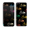 The Colored Vintage Bike Pattern On Black Skin for the Apple iPhone 5c