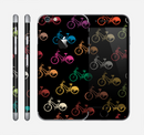 The Colored Vintage Bike Pattern On Black Skin for the Apple iPhone 6
