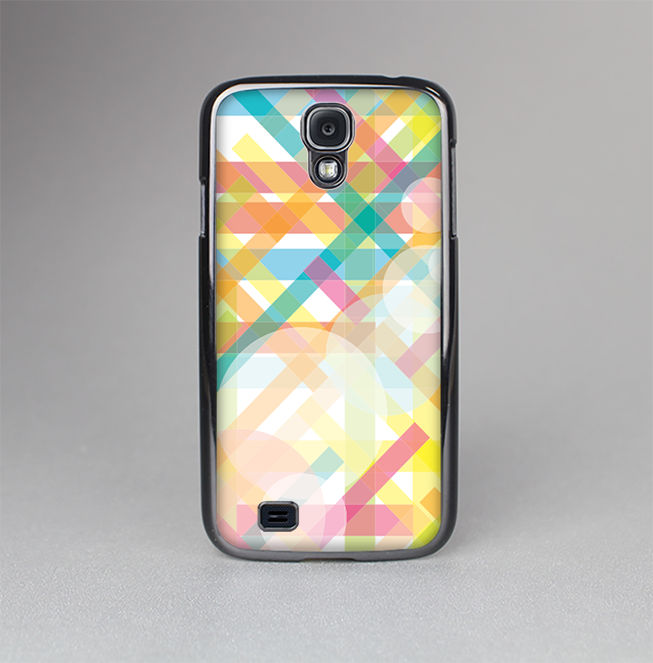 The Colorful Abstract Plaid Intersect Skin-Sert Case for the Samsung Galaxy S4