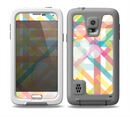The Colorful Abstract Plaid Intersect Skin for the Samsung Galaxy S5 frē LifeProof Case