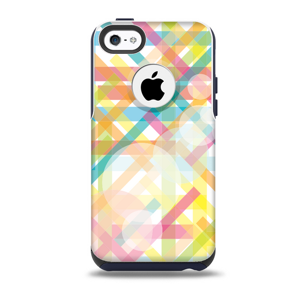 The Colorful Abstract Plaid Intersect Skin for the iPhone 5c OtterBox Commuter Case