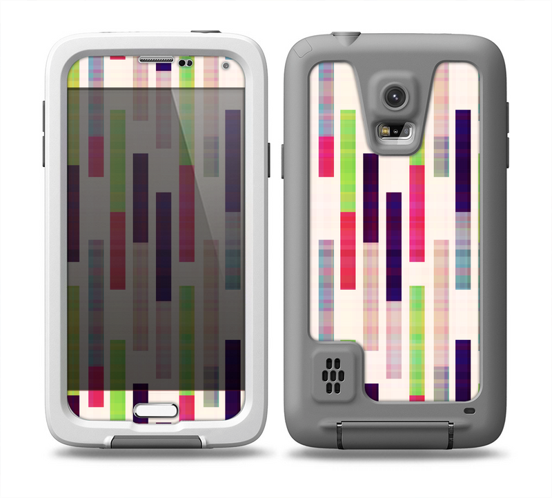 The Colorful Abstract Plaided StripesSkin for the Samsung Galaxy S5 frē LifeProof Case