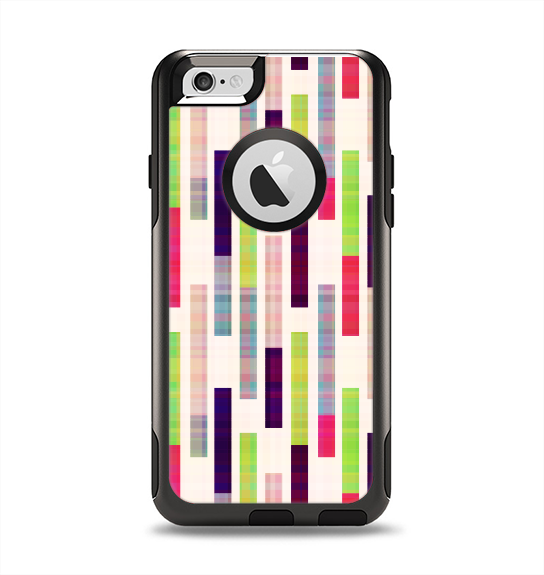 The Colorful Abstract Plaided Stripes Apple iPhone 6 Otterbox Commuter Case Skin Set