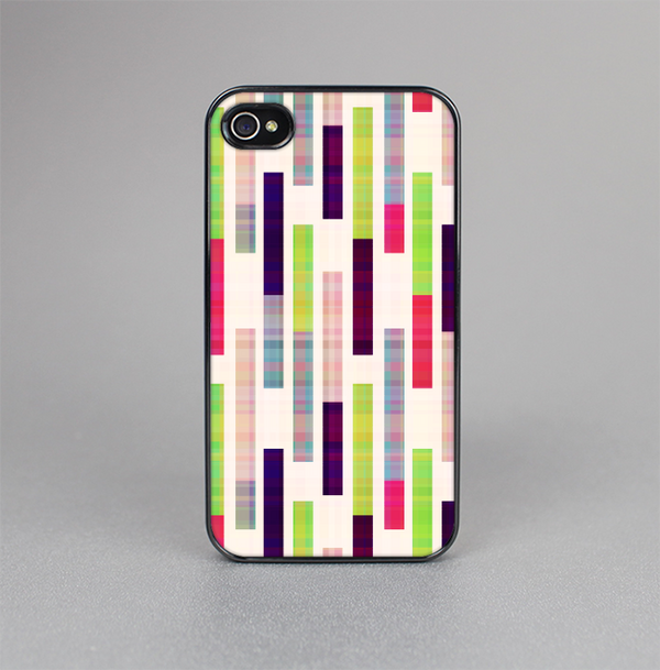 The Colorful Abstract Plaided Stripes Skin-Sert for the Apple iPhone 4-4s Skin-Sert Case