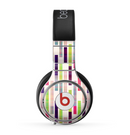 The Colorful Abstract Plaided Stripes Skin for the Beats by Dre Pro Headphones