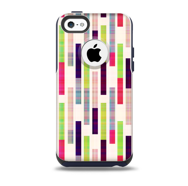 The Colorful Abstract Plaided Stripes Skin for the iPhone 5c OtterBox Commuter Case