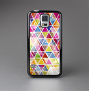 The Colorful Abstract Stacked Triangles Skin-Sert Case for the Samsung Galaxy S5