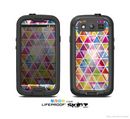 The Colorful Abstract Stacked Triangles Skin For The Samsung Galaxy S3 LifeProof Case